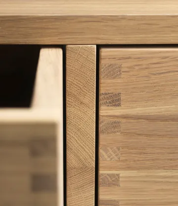 F24 Radius bench - Oak nature lacquered 45x145 cm - FDB Møbler