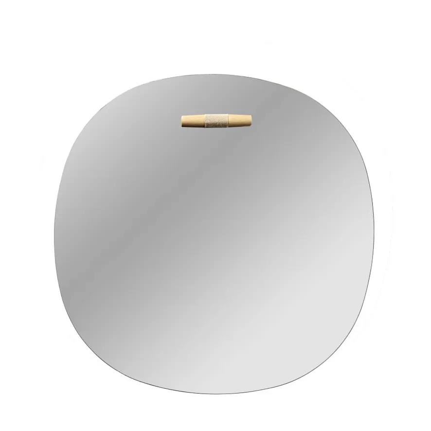 I4 Birksø wall mirror, Oak nature lacquered Ø50 cm FDB Møbler