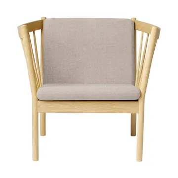 J146 armchair - Oak lacquered-light grey - FDB Møbler