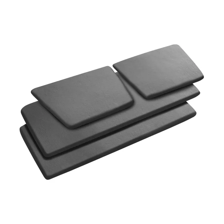 J148 seat cushion - Black leather - FDB Møbler