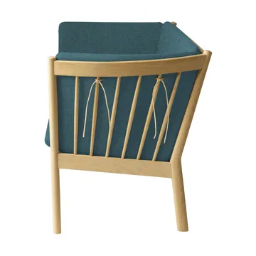 J149 sofa - Fabric green-lacquered oak, 3-seater - FDB Møbler