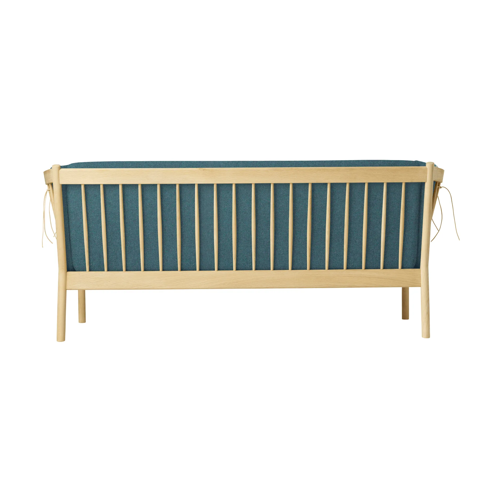 J149 sofa, Fabric green-lacquered oak, 3-seater FDB Møbler