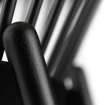 J166 Jørna chair - Black painted oak-beige - FDB Møbler