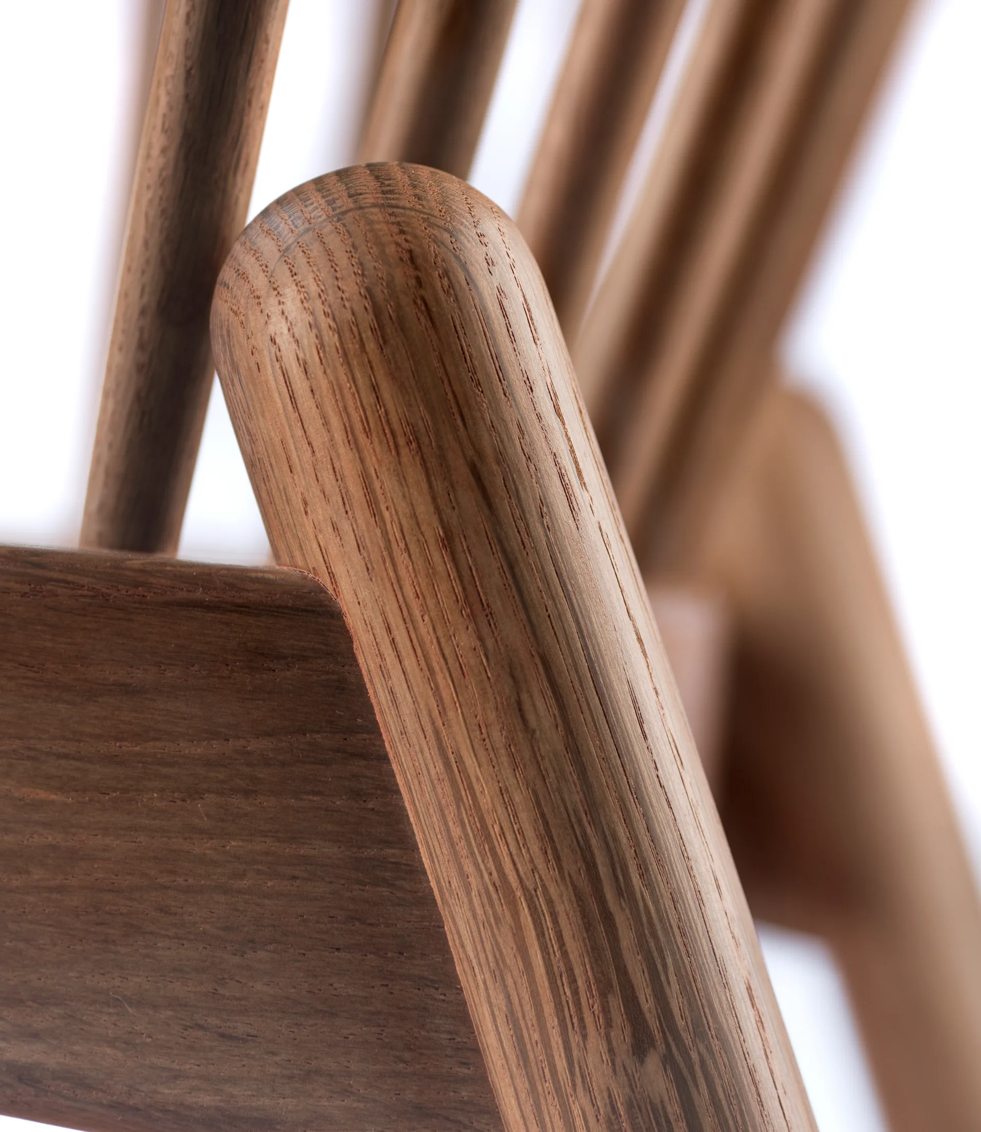 J166 Jørna chair frame, Smoked oak oiled FDB Møbler
