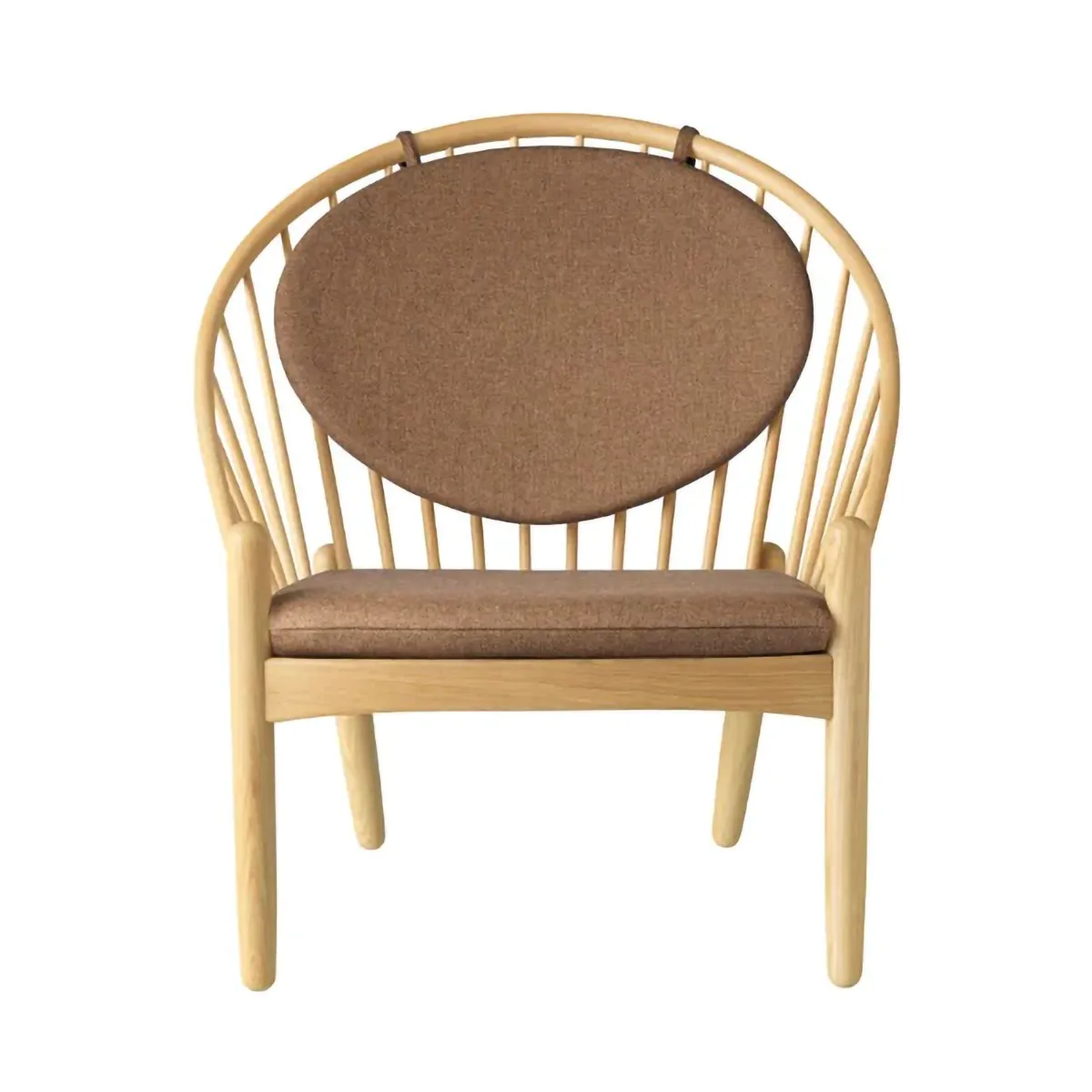 J166 Jørna chair, Oak lacquered-brown FDB Møbler