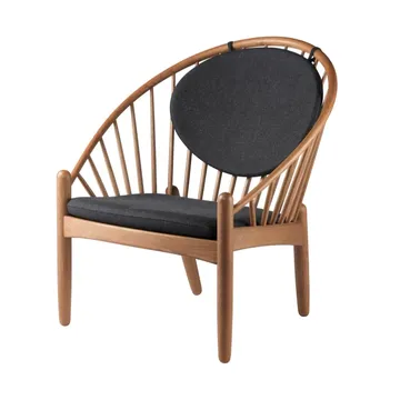 J166 Jørna chair - Smoked oak-dark grey - FDB Møbler