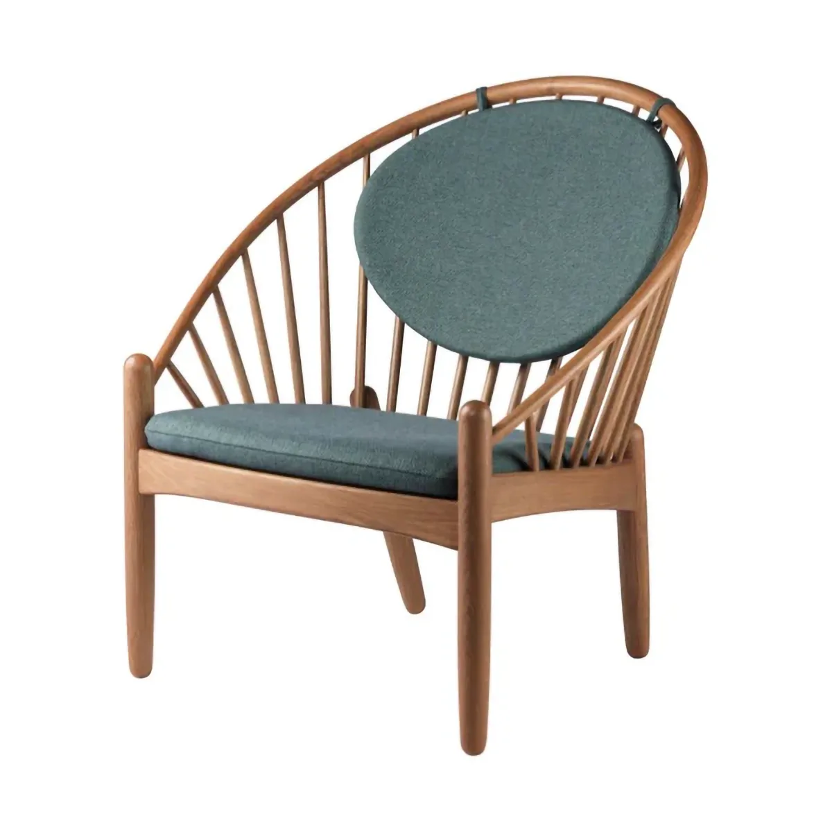 J166 Jørna chair, Smoked oak-green FDB Møbler