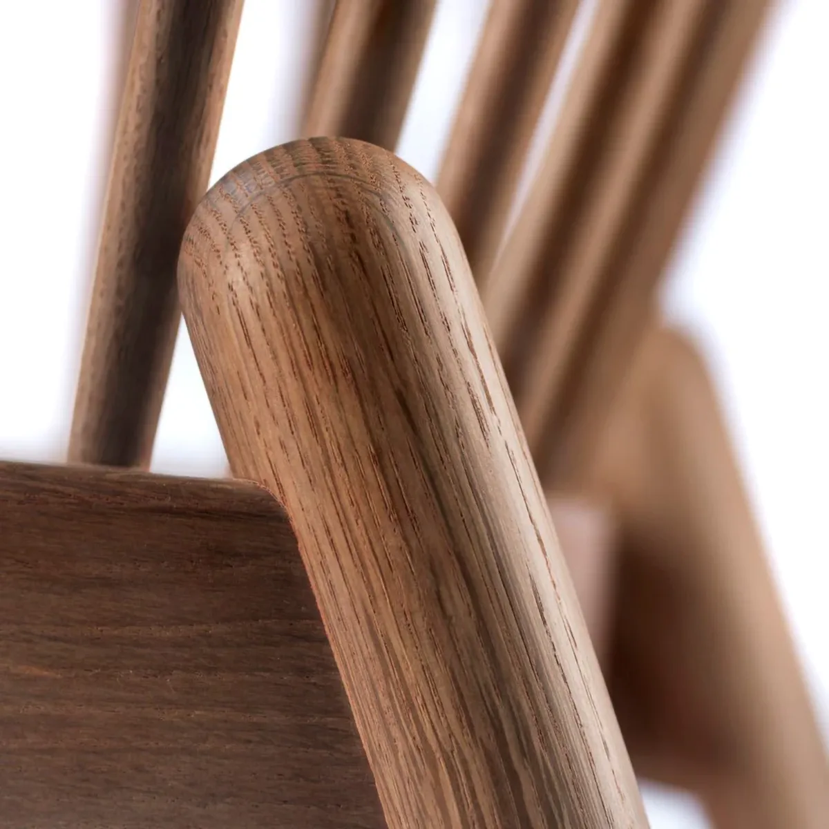 J166 Jørna chair, Smoked oak-green FDB Møbler