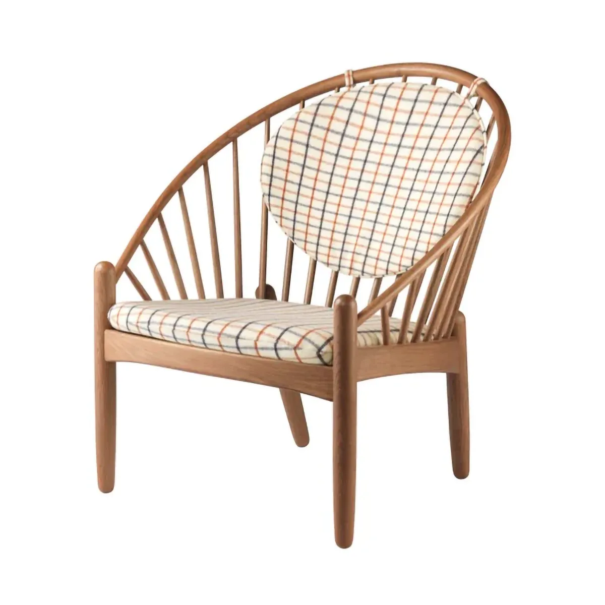 J166 Jørna chair, Smoked oak-red diced FDB Møbler