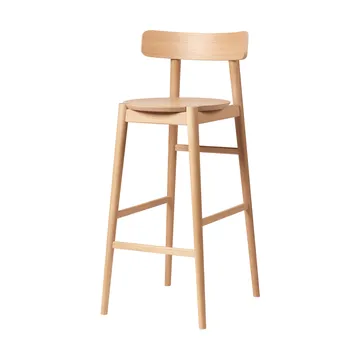 J184 Øst bar stool 75 cm - Oak nature lacquered - FDB Møbler