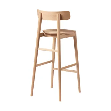 J184 Øst bar stool 75 cm - Oak nature lacquered - FDB Møbler