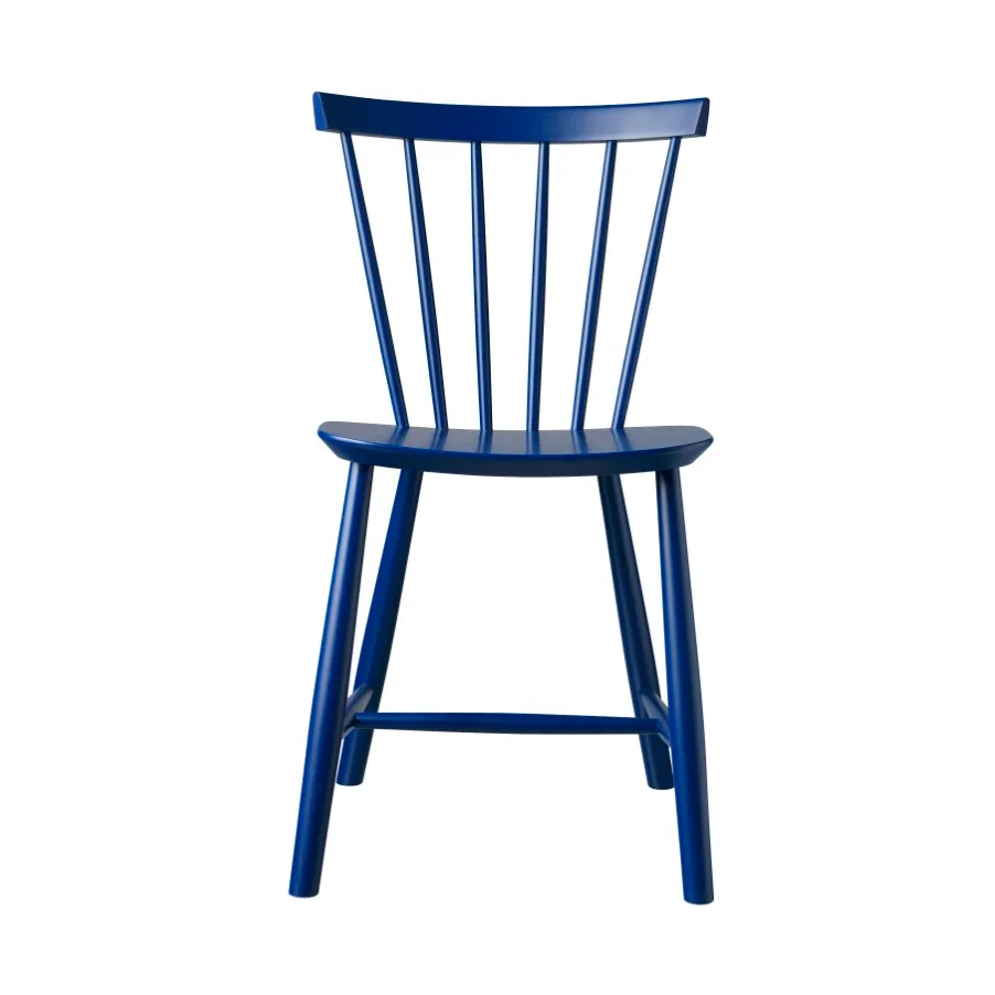 J46 chair, Beech dark blue painted FDB Møbler