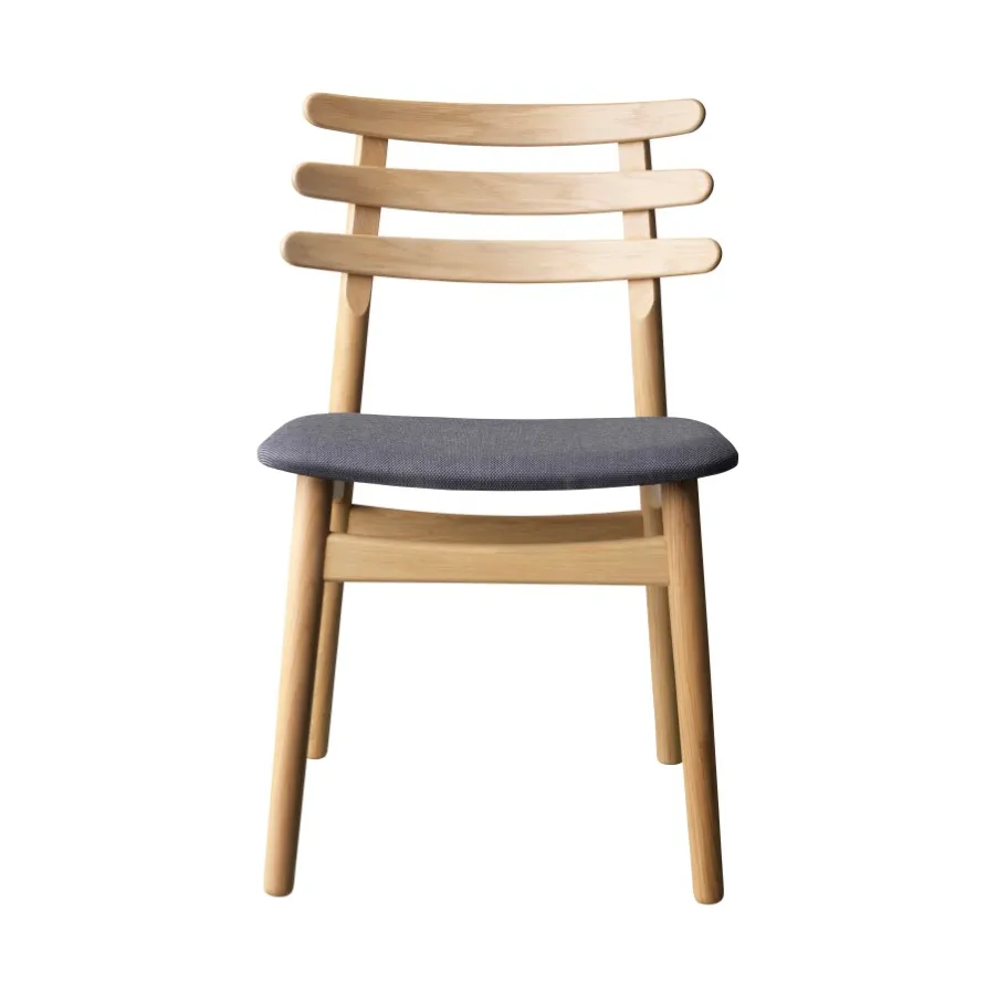 J48 chair, Oak nature lacquered-anthracite FDB Møbler
