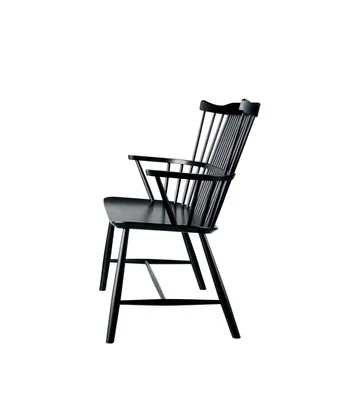 J52D bench - Beech black painted - FDB Møbler