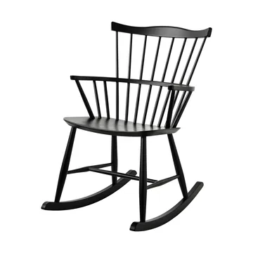 J52G rocking chair - Beech Ral 9005 - FDB Møbler