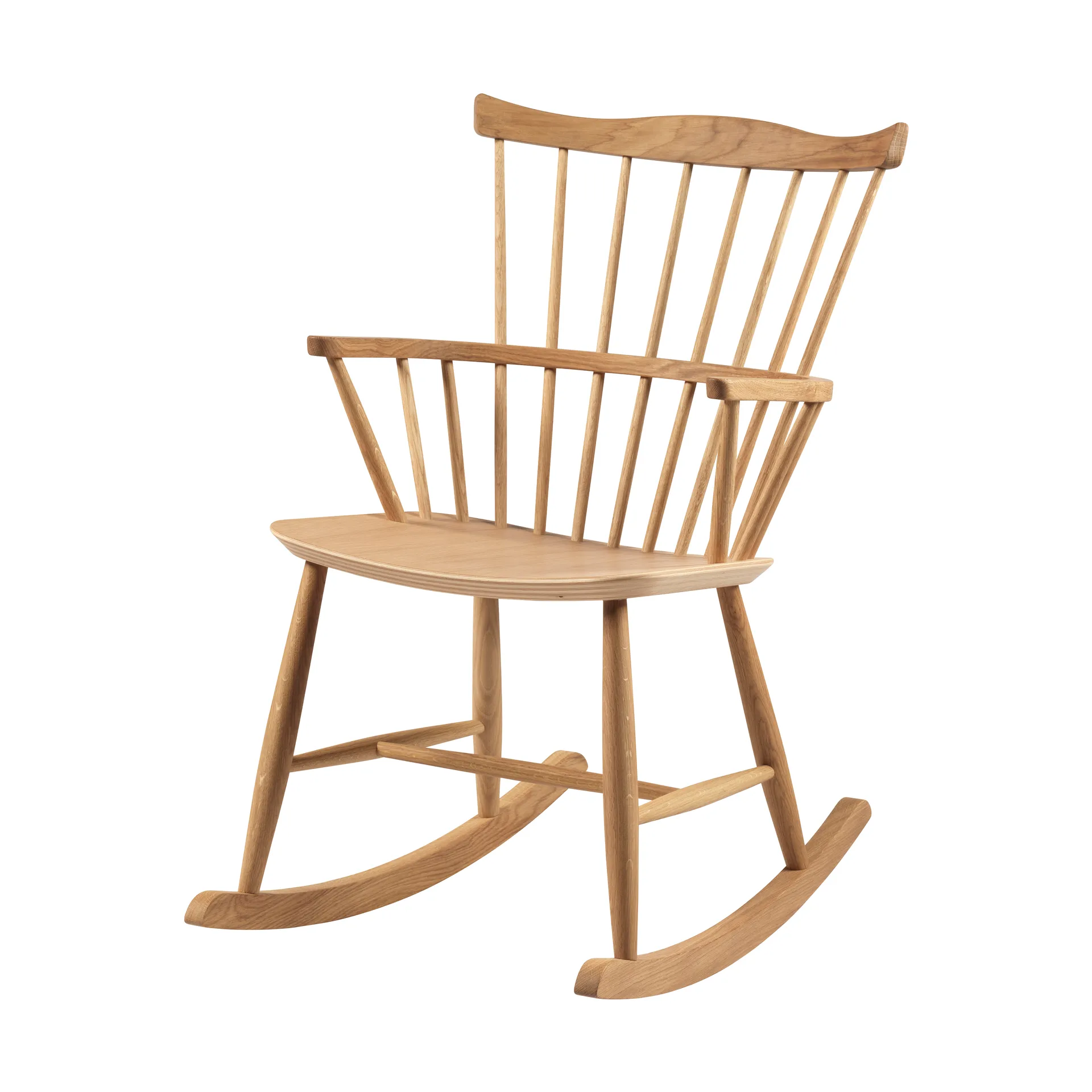 J52G rocking chair, Oak nature oil FDB Møbler