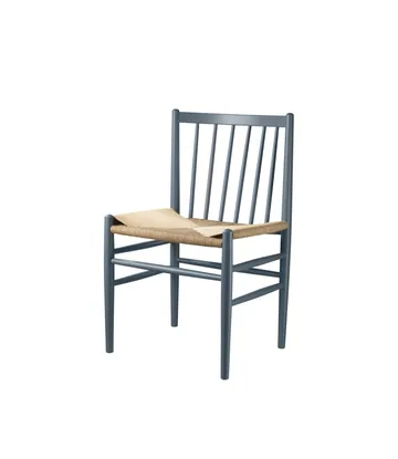 J80 chair - Beech blue grey painted-nature - FDB Møbler
