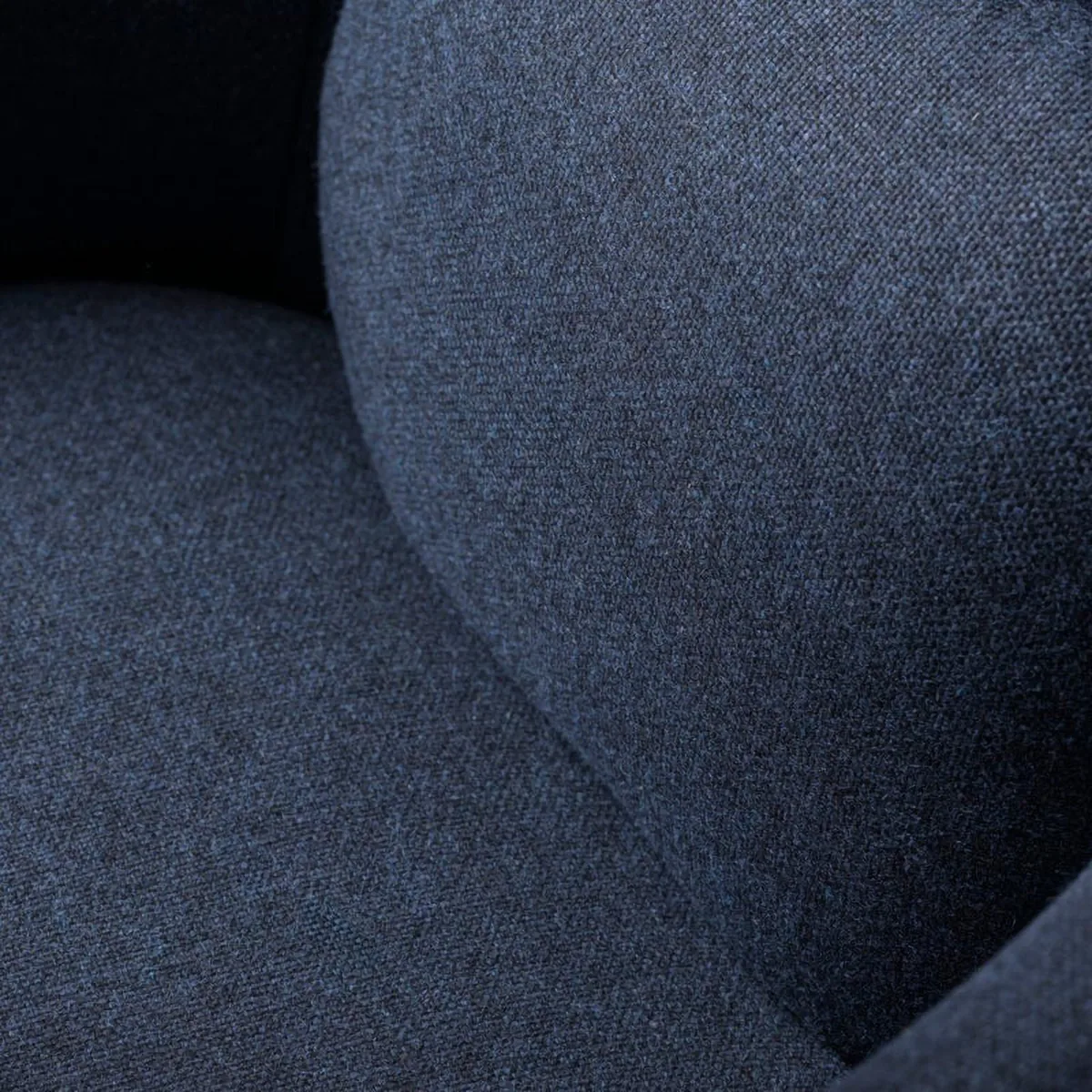 L35 Gesja Wing Chair armchair, Dark blue-lacquered oak FDB Møbler
