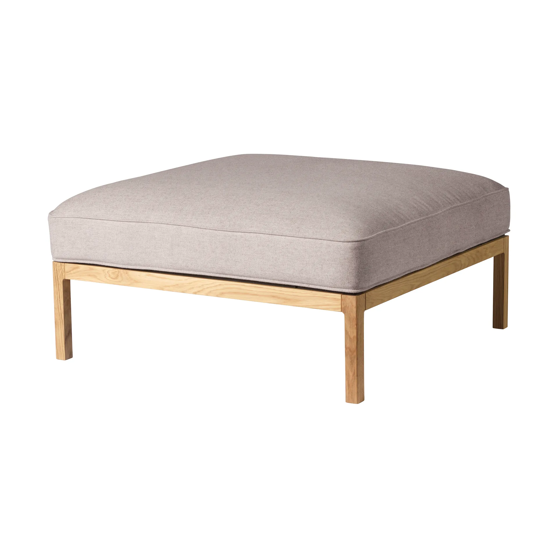 L37 7-9-13 sofa module, pouf 90 cm, Stone-lacquered oak FDB Møbler