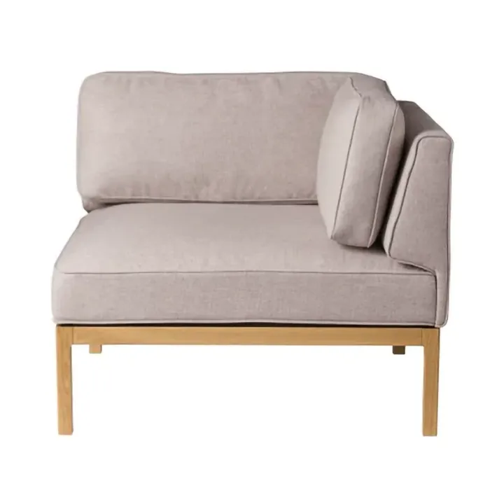 L37 7-9-13 sofa module, right-hand corner 90 cm - Stone-lacquered oak - FDB Møbler