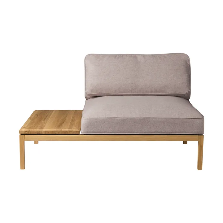 L37 7-9-13 sofa module, table left-hand 130 cm - Stone-lacquered oak - FDB Møbler