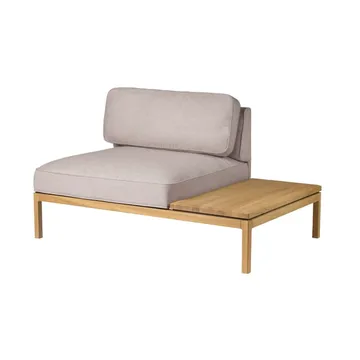 L37 7-9-13 sofa module, table right-hand 130 cm - Stone-lacquered oak - FDB Møbler
