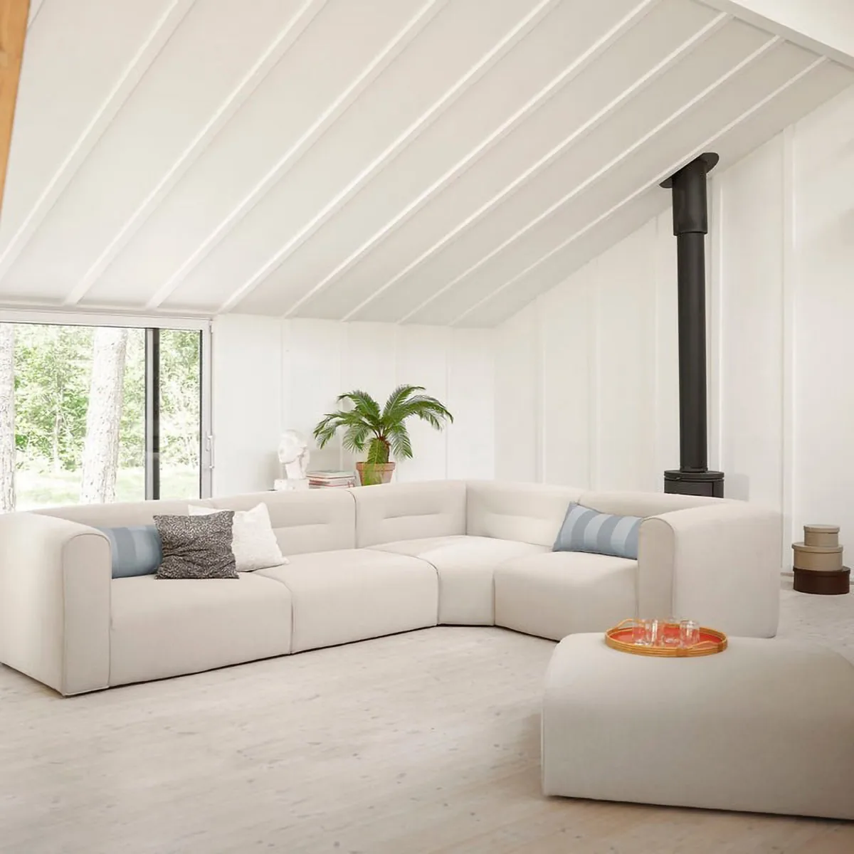 L44 Mols sofa module, middle section, Beige FDB Møbler
