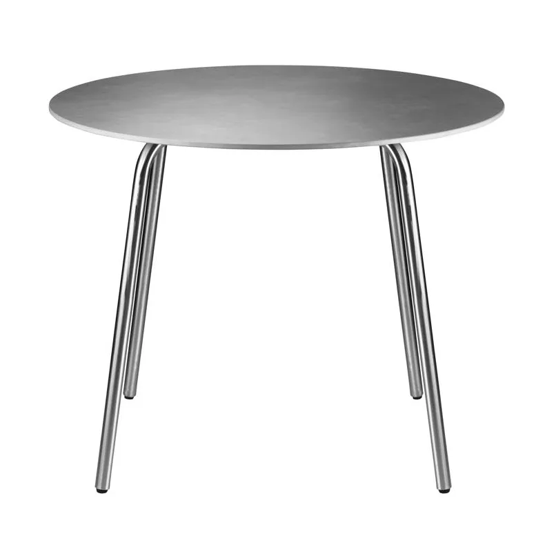 M21 Teglgård garden table Ø90 cm, Stone-stainless steel FDB Møbler