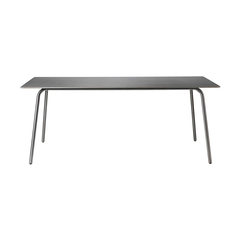 M21 Teglgård garden table 90x180 cm, Stone-stainless steel FDB Møbler