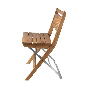 M24 Lilleø balcony bench - Teak-stainless steel - FDB Møbler