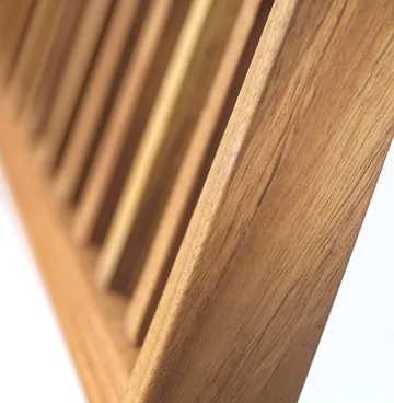 M24 Lilleø balcony bench - Teak-stainless steel - FDB Møbler