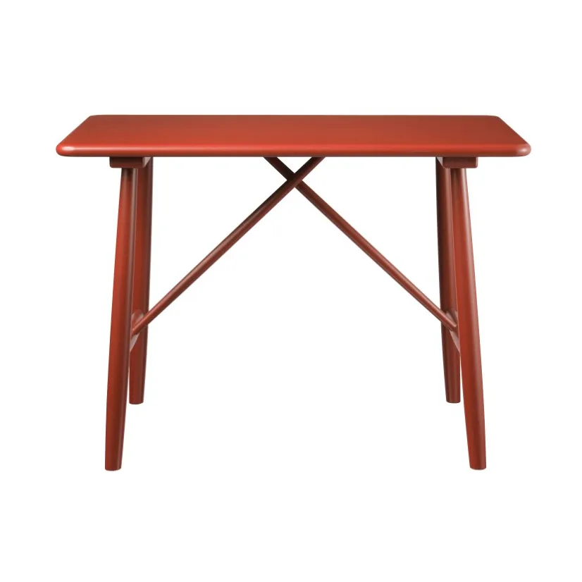 P10 children's table, Beech red painted FDB Møbler