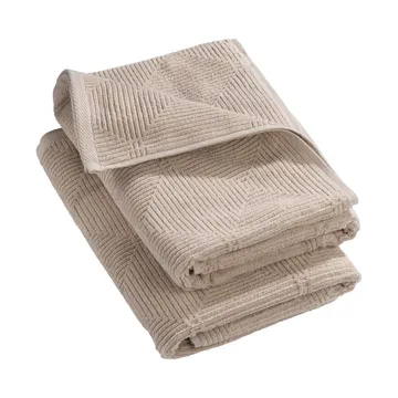 R33 Kirkeby bath towel 2-pack - Rainy day - FDB Møbler