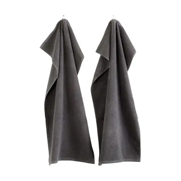 R33 Kirkeby towel 2-pack - Granite gray - FDB Møbler