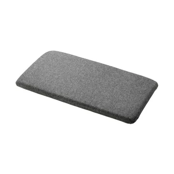 R6 Radius seat cushion 33x65 cm - Dark mottled grey - FDB Møbler