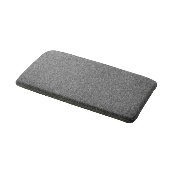 R6 Radius seat cushion 33x65 cm - Dark mottled grey - FDB Møbler