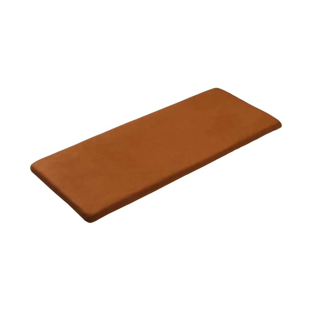 R6 Radius seat cushion 45x109 cm, Cognac leather FDB Møbler