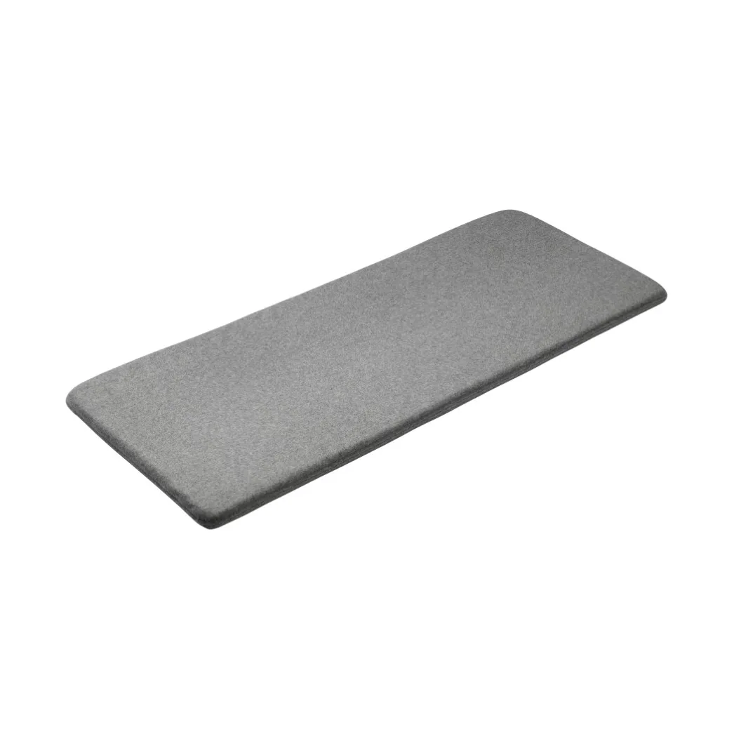R6 Radius seat cushion 45x109 cm, Dark mottled grey FDB Møbler