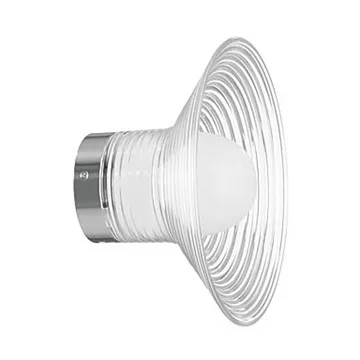 U12 Sletterhage wall lamp - Aluminium-opal glass, fixed installation - FDB Møbler
