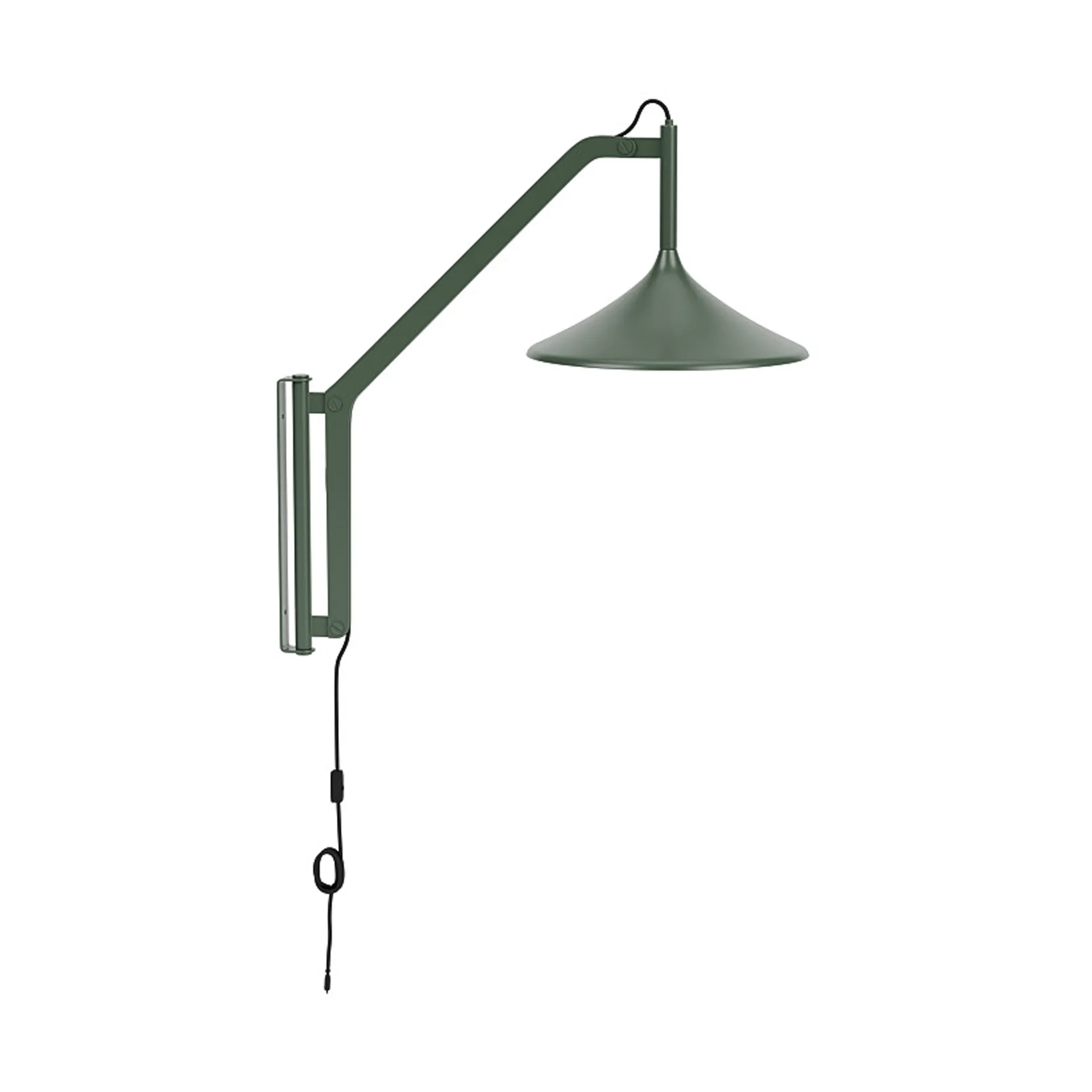 U18 Hasle wall lamp, Olive green, 67.5 cm FDB Møbler