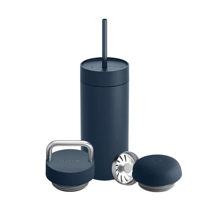 Carter Move thermos mug 3-in-1 lid set - Stone blue - Fellow