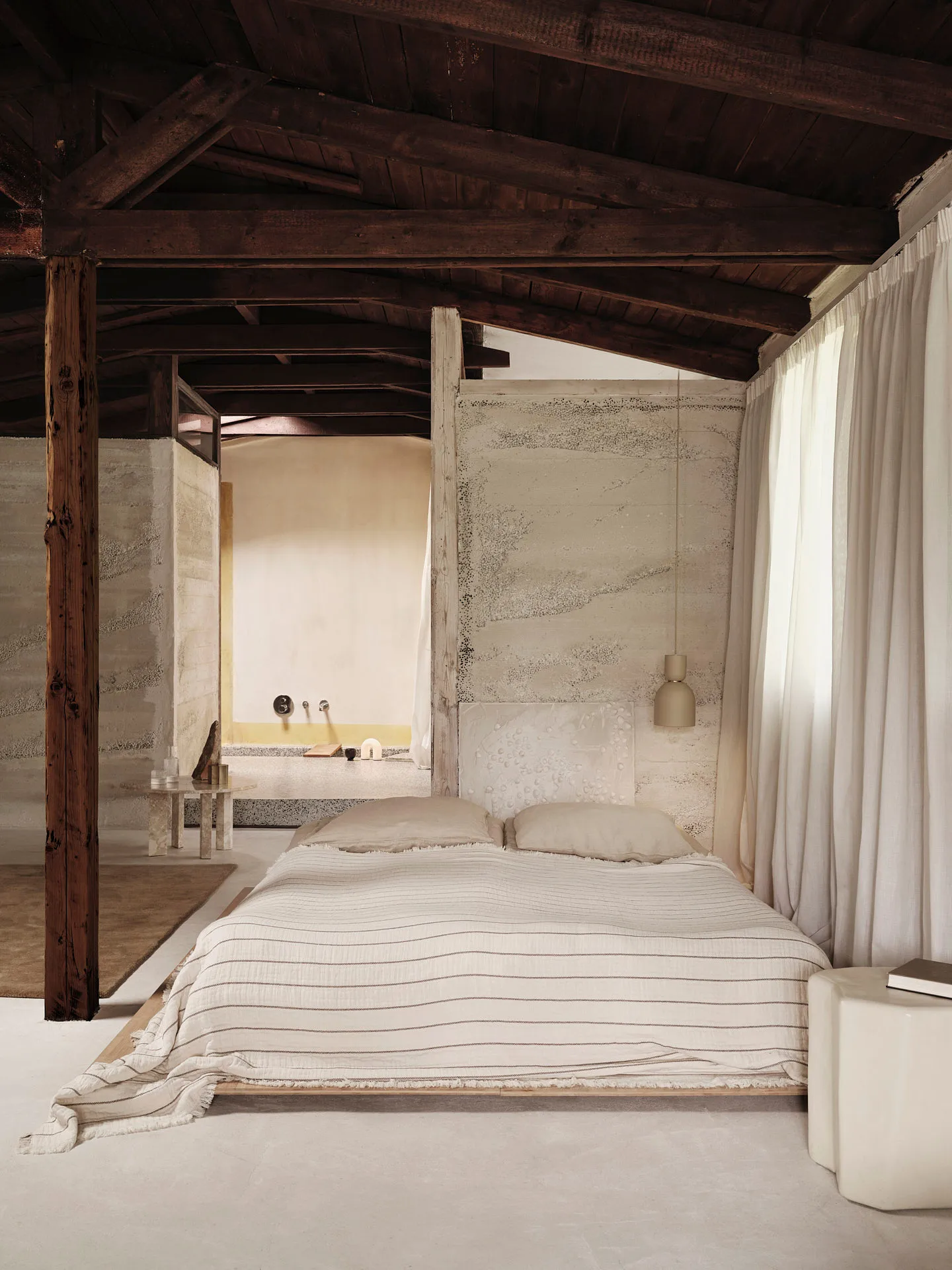 Aires bed spread 240x250 cm, Undyed Ferm Living