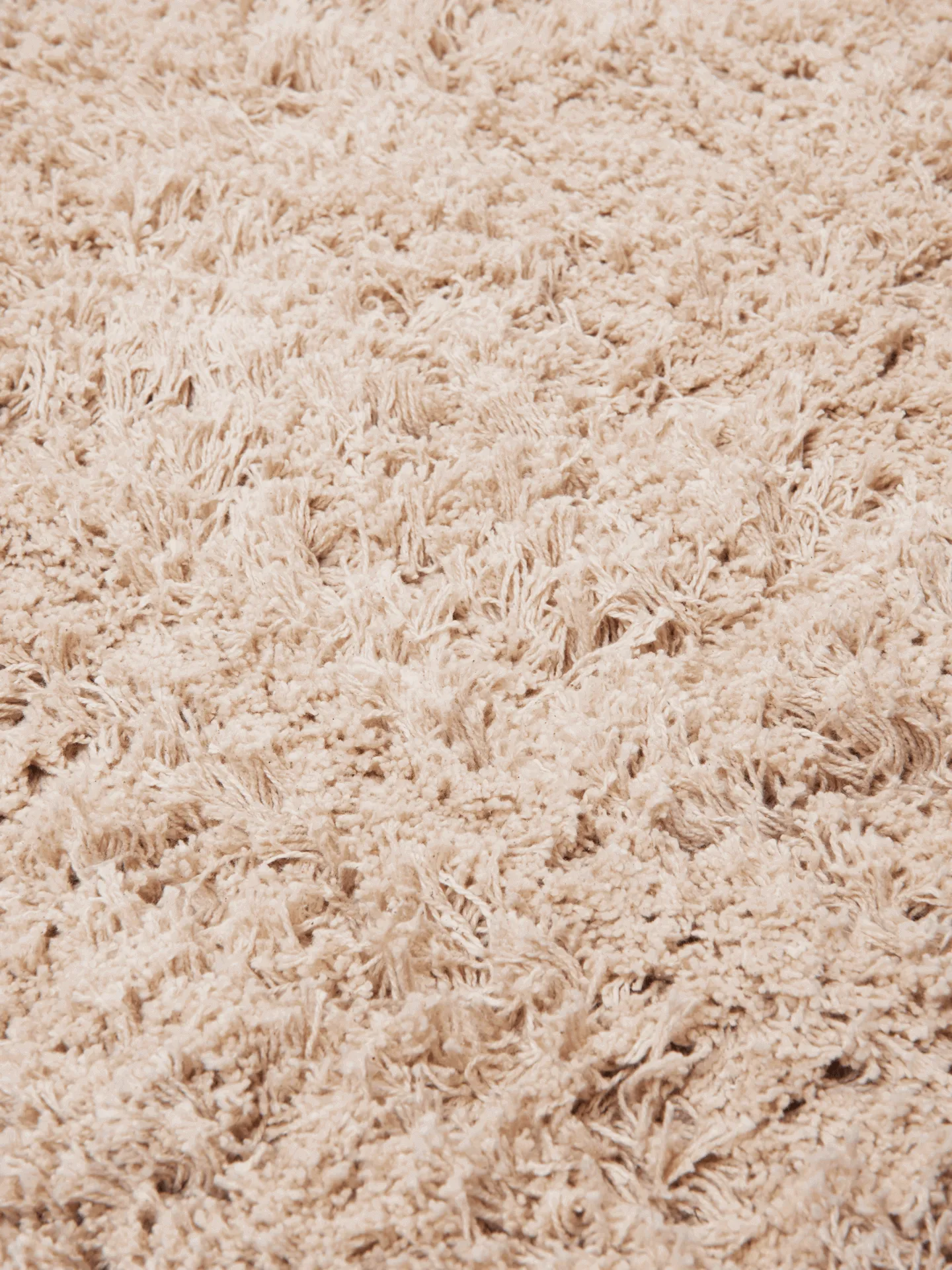 Amass long pile rug 140x140 cm, Off-white Ferm Living