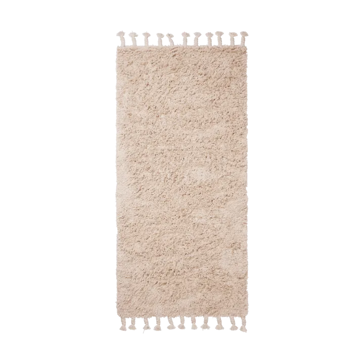 Amass long pile rug 70x140 cm - Off-white - Ferm Living