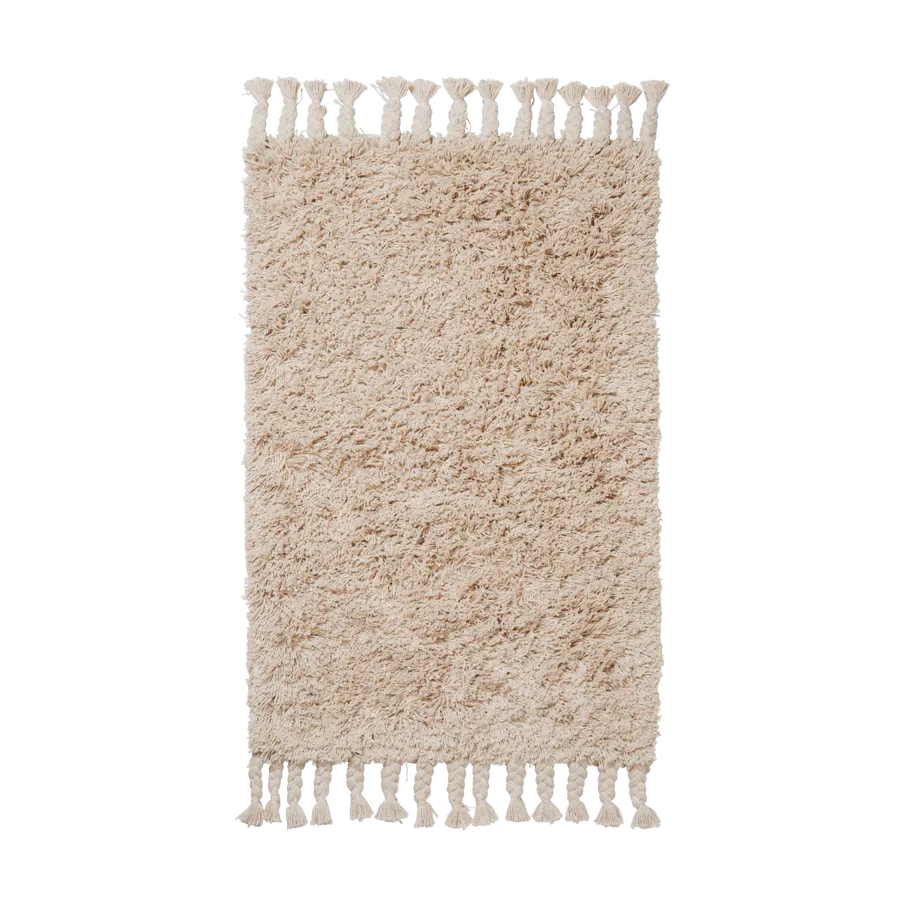 Amass long pile rug 70x50 cm, Off-white Ferm Living
