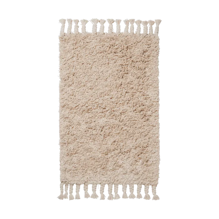 Amass long pile rug 70x50 cm - Off-white - Ferm Living