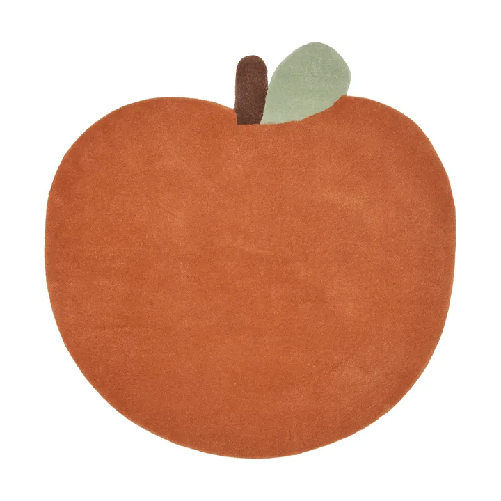 Apple tufted rug - Brown Clay, 110x110 cm - Ferm Living