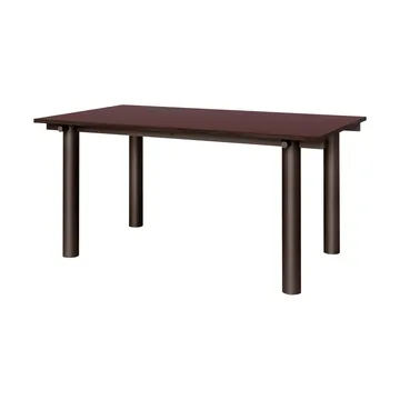 Atura dining table - Dark chocolate-burgundy, 90x160 cm - Ferm Living