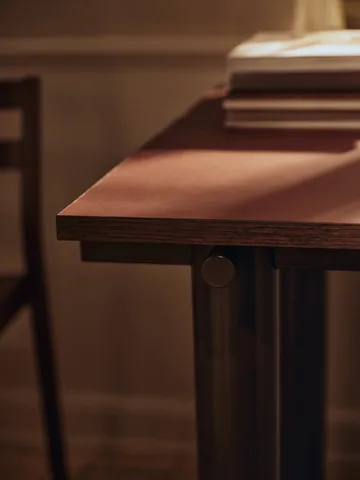 Atura dining table - Dark chocolate-burgundy, 90x200 cm - Ferm Living