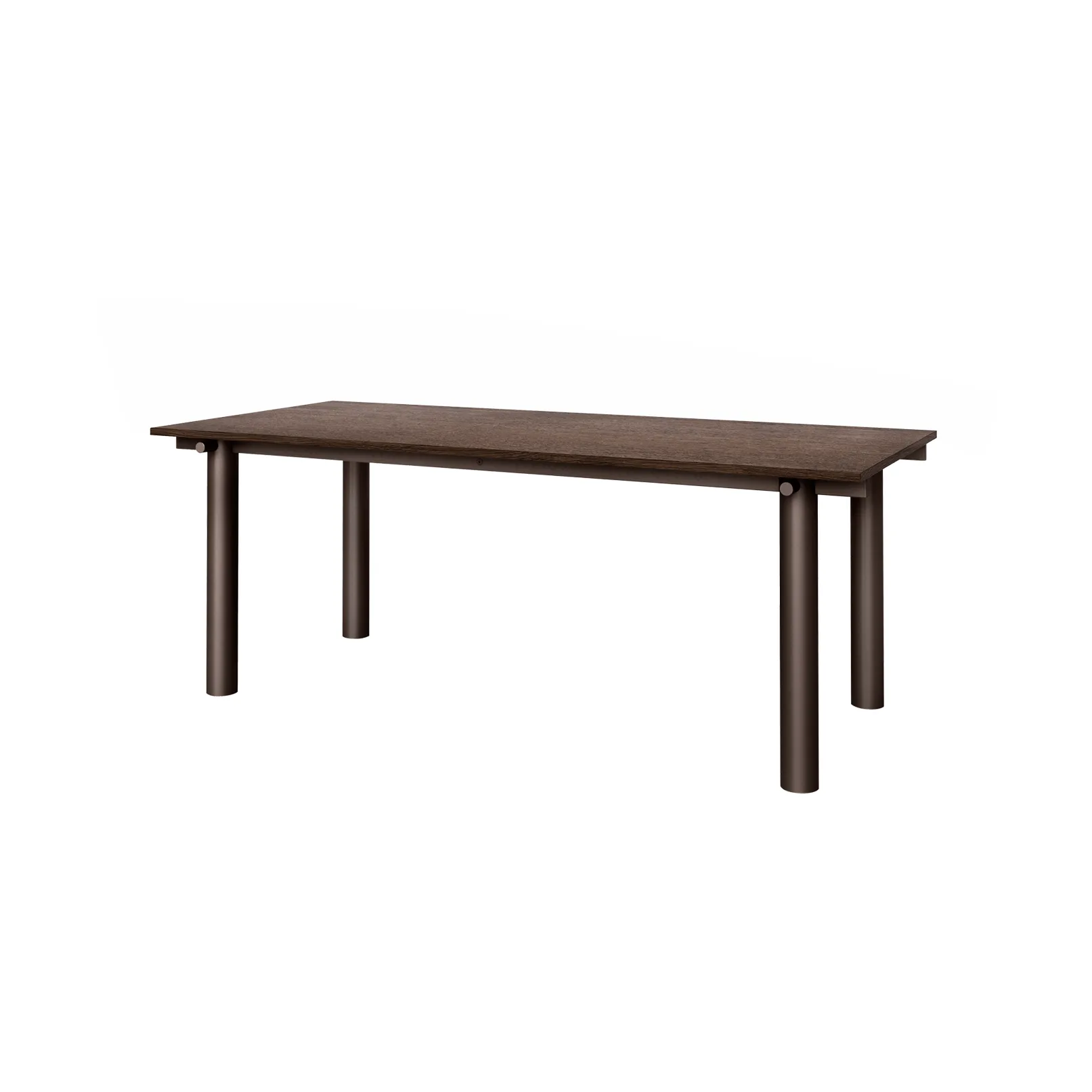 Atura dining table, Dark chocolate-dark stained oak, 90x200 cm Ferm Living